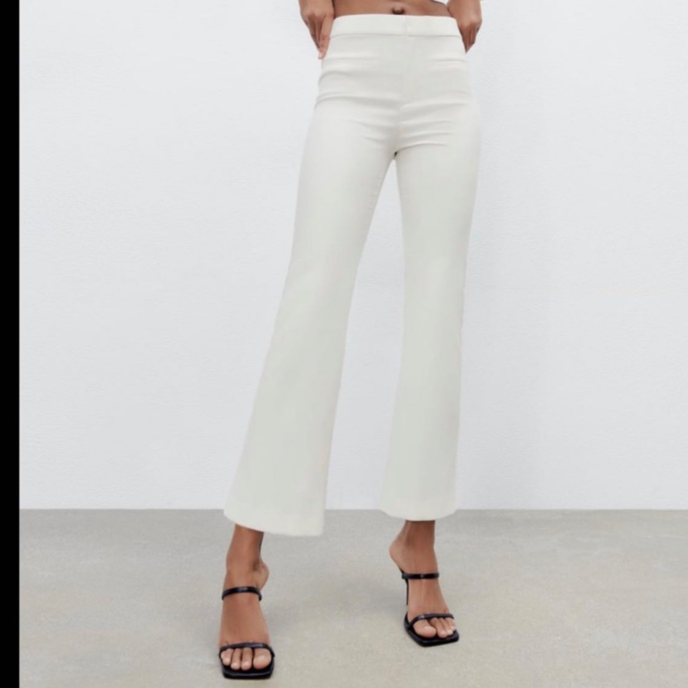 Zara mini flare trousers